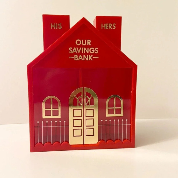 Vintage JSNY  His N Hers Savings Bank Trick Coin Bank - Picture 2 of 14